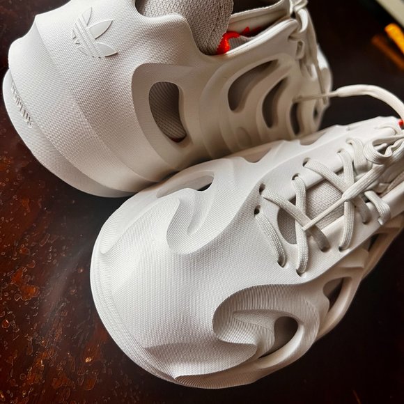 Adidas AdiFOM Q Sneakers Size 9 Men's Off White/Aluminum NEW with box - Picture 11 of 16